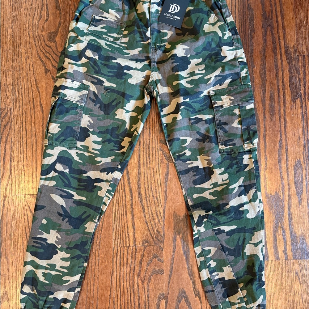 Double Denim-January 5 Camouflage Cargo Pants